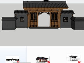 精品城門SU模型與CAD平面設計圖紙下載 29.71MB資源合集，建筑創作的秘籍